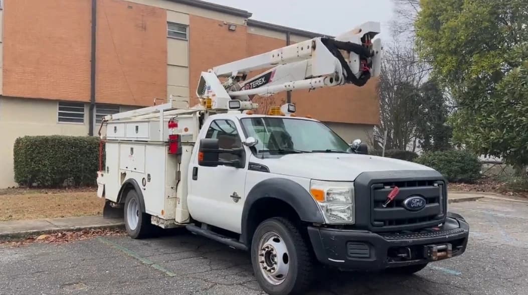A white truck