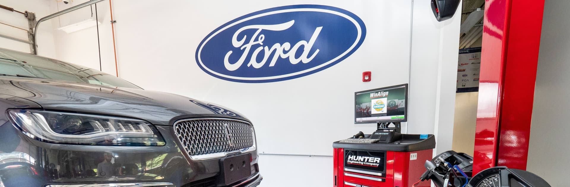 Ford ASSET alignment bay at the Alabama Center for Automotive Excellence