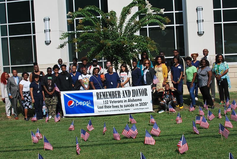 Lawson State's Veterans and Military Affairs office honoring veterans on campus