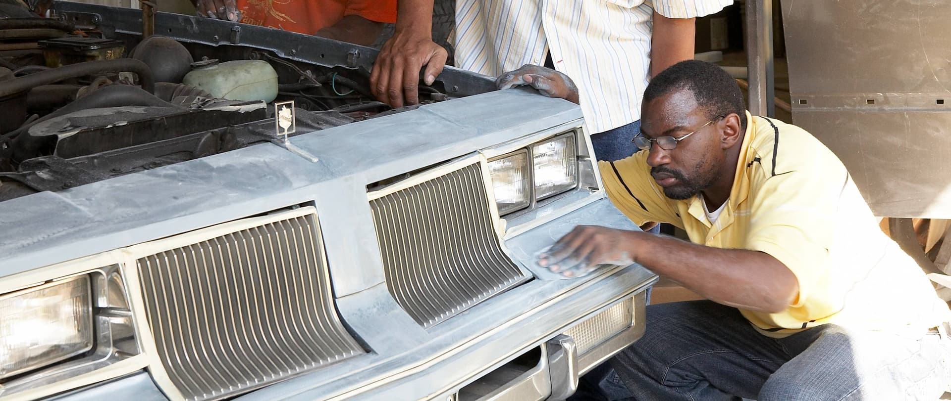 Auto body and collision repair training bay